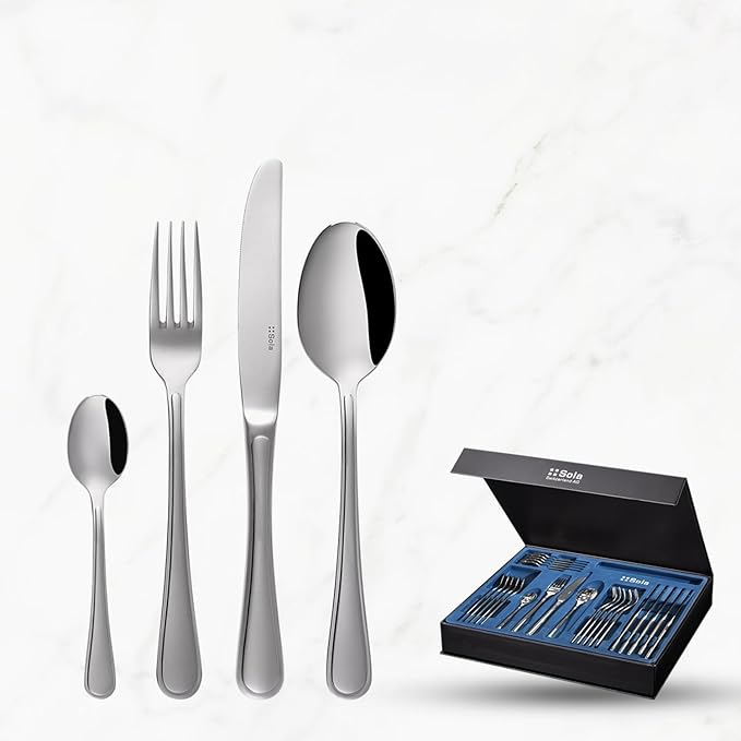 5 Full Cutlery Set 6pcs Dao Muỗng Nĩa SOLA ROMA - Image 1