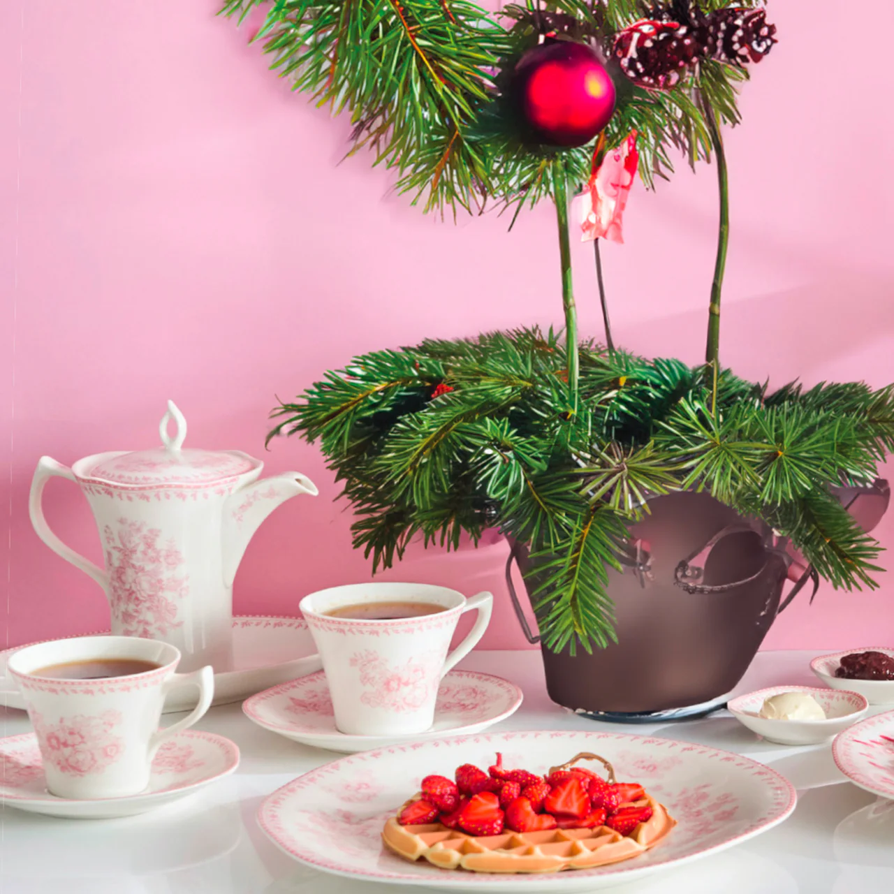 Set trà chiều sứ Luzerne LANCASTER GARDEN