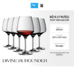 Glassware Set 6 pcs Burgundy WMF DIVINE - Image 4