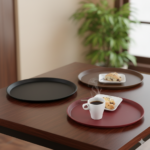 Camtread Round Tray with non-slip rubber surface