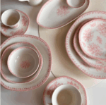 Full Set 7 pcs Tô & Chén & Dĩa Luzerne LANCASTER GARDEN